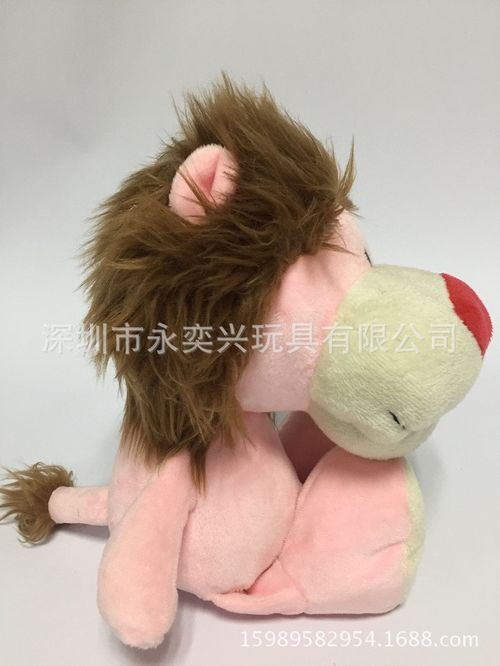 厂家定做毛绒玩具狮子 毛绒狮子公仔吉祥物卡通毛绒玩具 来图订做