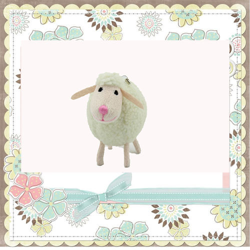 新款羊年吉祥物   企业促销礼品绵羊公仔  卡通小白羊玩具