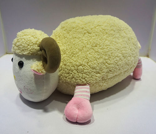 厂家直销 专业定制新款吉祥物羊抱枕 多功能创意礼品羊枕 卡通羊