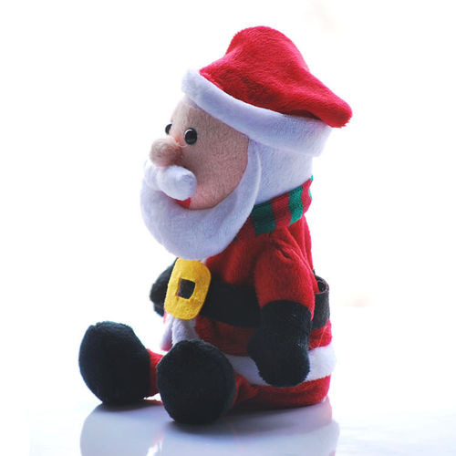 毛绒玩具厂家 淘宝爆款圣诞老人智能说话走路录音公仔现货销售