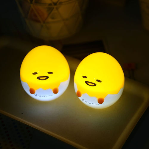 日本ぐでたまgudetama 懒蛋蛋 蛋黄哥迷你小夜灯 装饰灯摆件