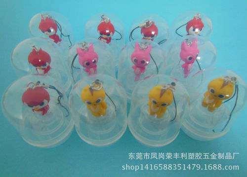 塑料蛋壳玩具饮料玩具动漫公仔4款特工来图来样订制