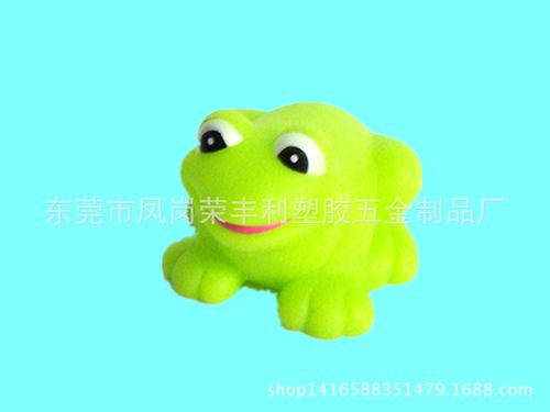 荣丰利玩具厂 供应儿童洗澡玩具 搪胶玩偶 变色青蛙公仔