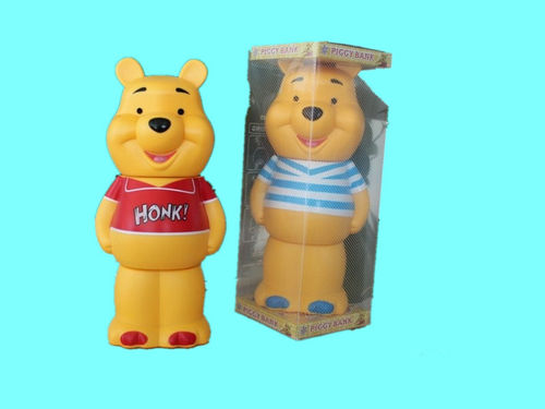 小熊存钱罐 儿童搪胶储蓄罐小熊摆件OEM生产定制
