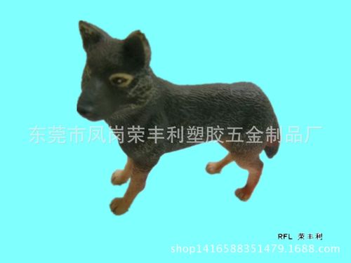 东莞礼品厂来图来样加工 仿真静态动物模型 塑胶玩具生肖狗