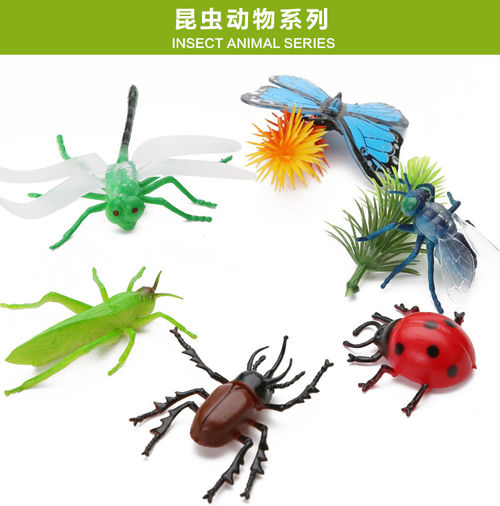 淘宝赠品 仿真昆虫模型 儿童礼物蜘蛛甲虫蝗虫蜻蜓蝎子动物玩偶