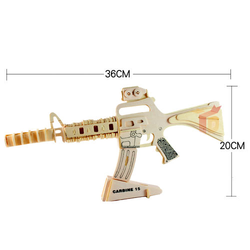 地摊货源批发 热销军事手枪卡宾枪模型玩具 益智3D立体拼图批发