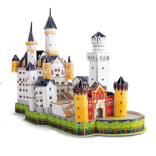 厂家直销3D立体纸质拼图热销儿童DIY益智玩具学生奖品 生日礼物