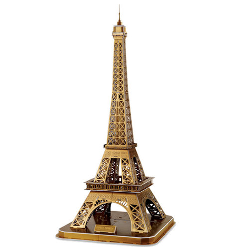 世界名建筑 3D纸质立体拼图 diy手工著名建筑艾菲尔铁塔模型拼图
