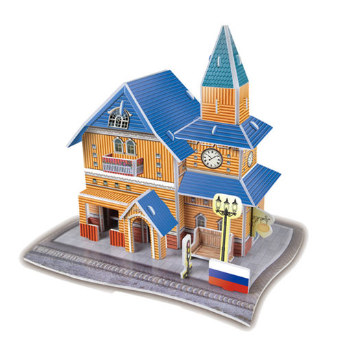 俄罗斯风情3d立体拼图 纸质DIY模型创意手工儿童益智玩具厂家直销