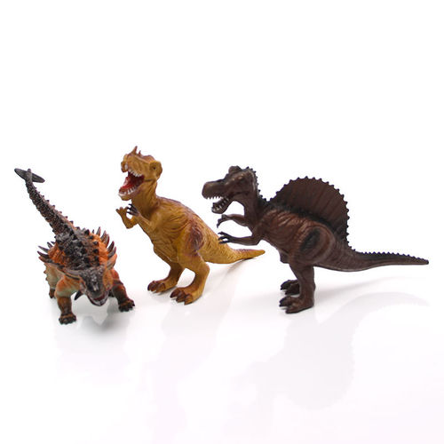 仿真动物侏罗纪恐龙模型 霸王龙 暴龙 三角龙 剑龙塑胶静态模型