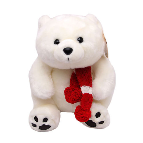 北极熊毛绒公仔布娃娃 围巾抱抱熊玩偶