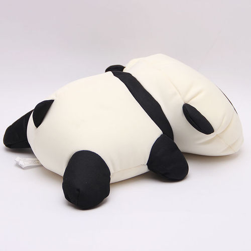 趴趴熊猫公仔纳米泡沫粒子靠垫 熊猫抱枕软体布艺玩具