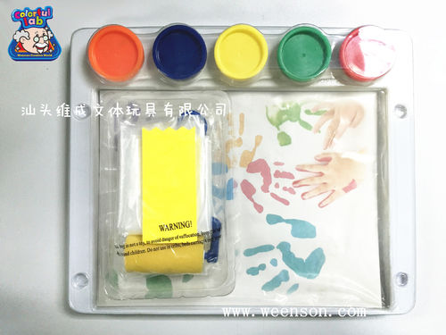 colorplay厂家直销美术DIY绘画手指彩颜料4*28ML手指画套装