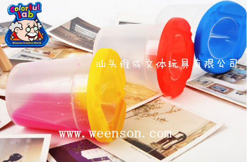 weenson厂家直销多功能洗笔防溢笔筒 防漏洗笔器
