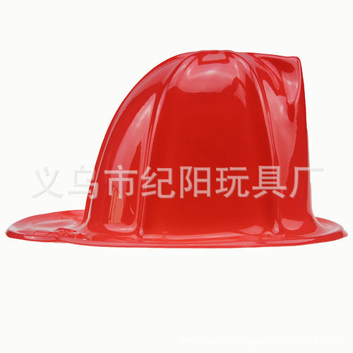 儿童消防帽子 塑料帽子批发 pvc帽子定做