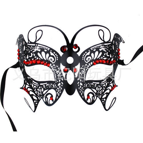 金属蝴蝶镂空舞会面具 威尼斯 狂欢节道具 化妆舞会面具厂家