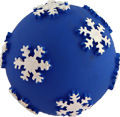 笑娃PVC搪胶静态发声塑胶宠物狗玩具-圣诞系列雪花球