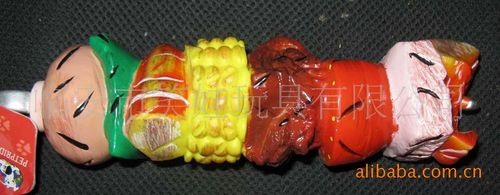 笑娃PVC搪胶静态发声塑胶宠物狗玩具肯德基美味汉堡