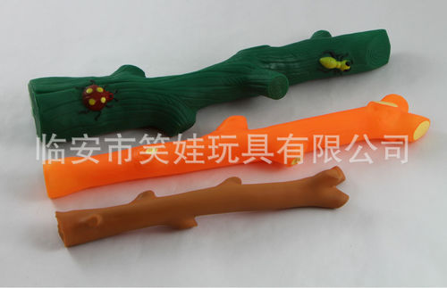 PVC塑胶静态搪胶宠物狗玩具-DF012大号树枝