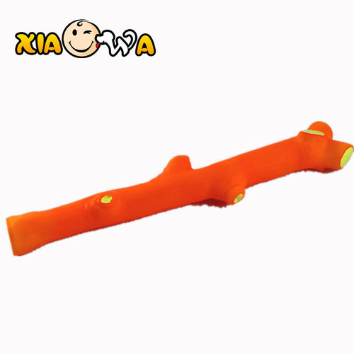 PVC塑胶静态搪胶宠物狗玩具-30CM树枝