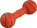 临安笑娃玩具有限公司塑胶静态搪胶宠物玩具-18.5CM哑铃篮球
