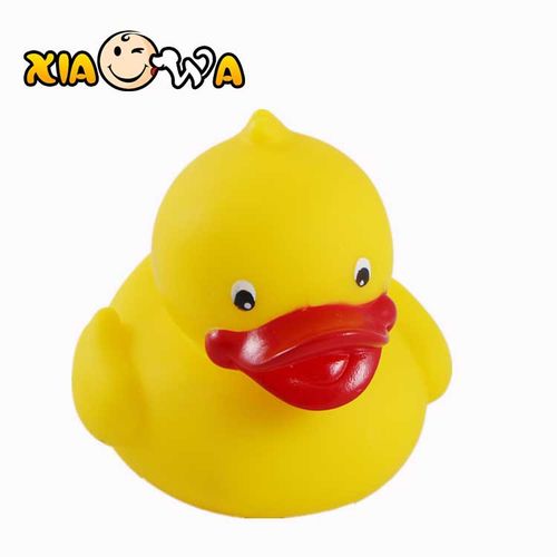 临安笑娃玩具有限公司 婴儿洗澡戏水搪胶鸭子 静态塑胶小黄鸭