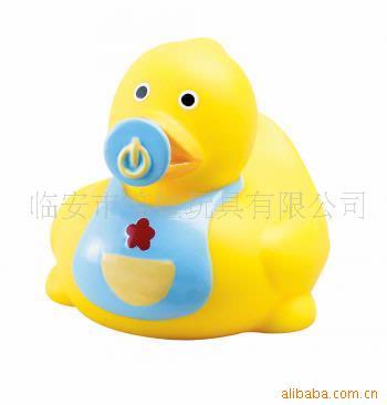 临安市笑娃玩具有限公司 婴儿洗澡戏水搪胶鸭子 小黄鸭