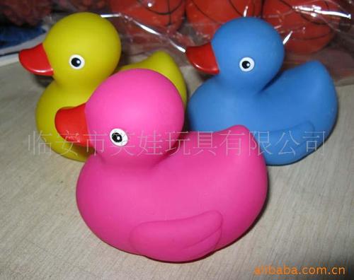 临安市笑娃玩具有限公司婴儿洗澡戏水搪胶搪塑鸭子玩具