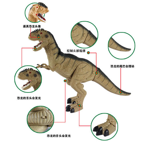 厂家直销儿童益智仿真电动侏罗纪恐龙霸王龙模型