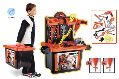 雄城厂家直销男孩儿童过家家玩具电动工具箱玩具套装