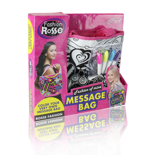 ROSSE FASHION粉色彩绘DIY水洗笔樱桃背包书包