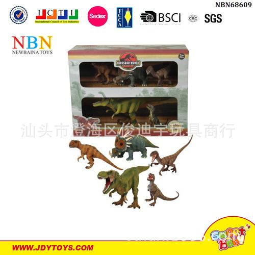 侏罗纪仿真恐龙模型组合玩具礼品盒