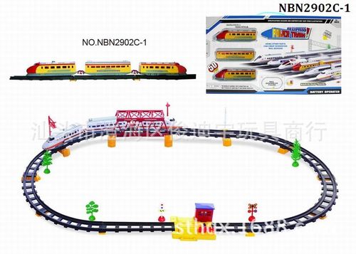 托马斯电动轨道玩具火车配天桥和过道站