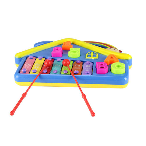 儿童敲打琴 1-3岁益智早教七音琴手敲琴 婴儿宝宝音乐玩具玩具琴