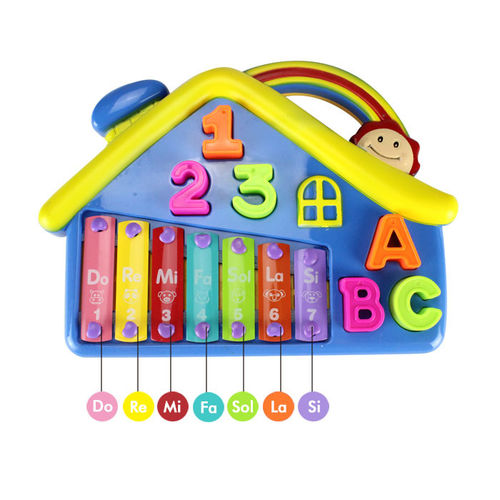 儿童敲打琴 1-3岁益智早教七音琴手敲琴 婴儿宝宝音乐玩具玩具琴