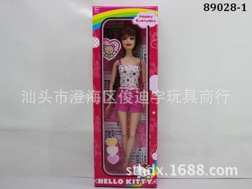 11寸实身KT娃娃芭芘  Barbie 娃娃套装 美少女 女孩过家家玩具