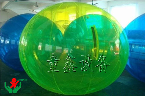水上步行球 PVC夹网布纯色透明户外运动水上游艺步行球厂家批发