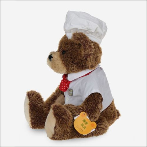 毛绒熊公仔可换警察护士厨师空姐学生服装DIY搭配服装来图定做