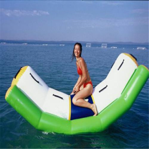 白鳍豚 pvc充气玩具水上乐园产品充气水上翘翘板翘翘船支持一件