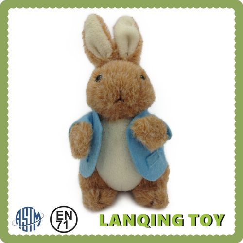 兔子公仔 外贸毛绒玩具 蓝色戟绒布料可换衣服 松鼠浣熊考拉系列