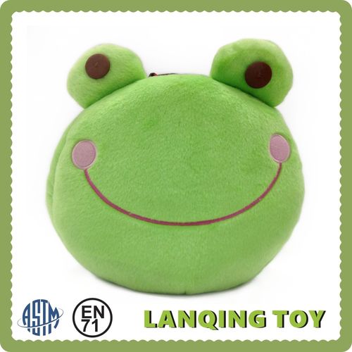 装饰玩具包七星瓢虫 笑脸青蛙抱枕 儿童出游旅行包