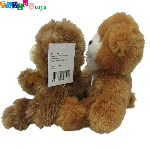 物美价廉3c认证 OEM加工定制熊仔毛绒玩具PE袋独立包装玩具
