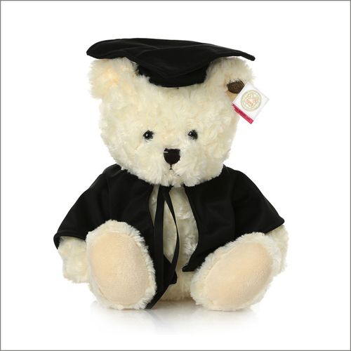学士帽毕业 大学毕业季服装 泰迪熊毛绒玩具 衣服可印刷年份班级