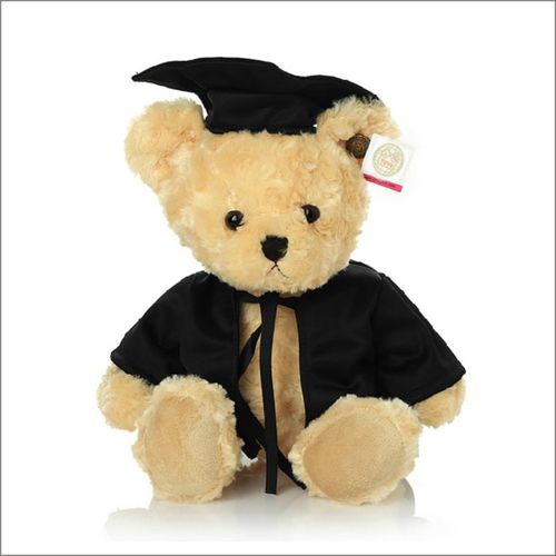学士帽毕业 大学毕业季服装 泰迪熊毛绒玩具 衣服可印刷年份班级