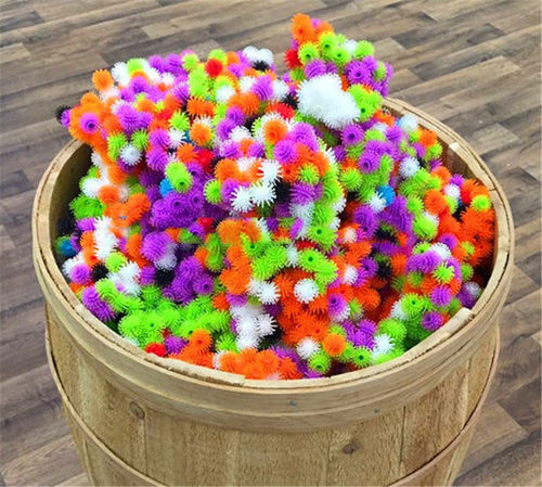 厂家直销蓬蓬捏捏球散球散装粘粘球Bunchems儿童DIY创意益智玩具