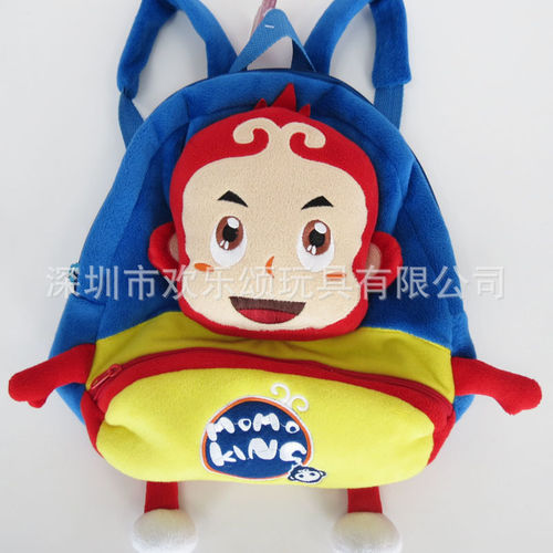深圳毛绒玩具厂家定制儿童毛绒公仔书包玩具背包