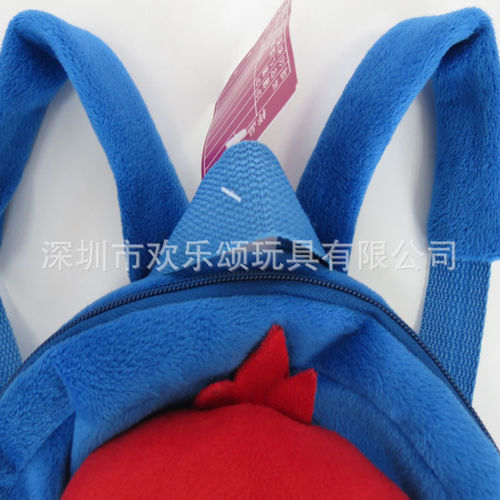 深圳毛绒玩具厂家定制儿童毛绒公仔书包玩具背包