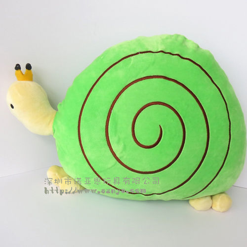 厂家定制创意蜗牛毛绒玩具抱枕靠垫