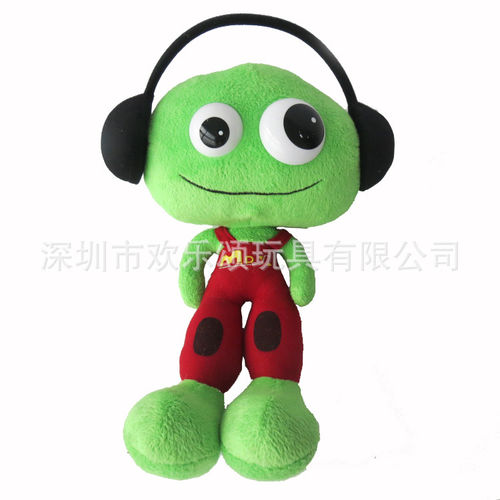 深圳欢乐颂毛绒玩具定做带Logo毛绒公仔青蛙王子娃娃玩偶